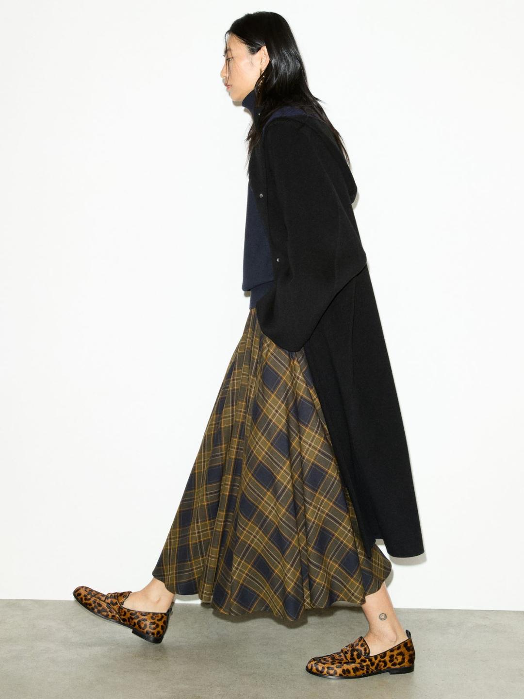 Gonna midi a disegno check | Max&Co Gonna midi a disegno check - vista alternativa - 6 | Max&Co