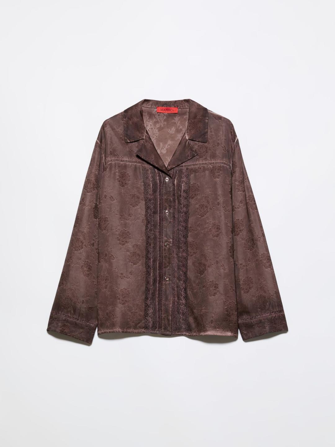 Camicia jacquard con pizzo | Max&Co Camicia jacquard con pizzo | Max&Co