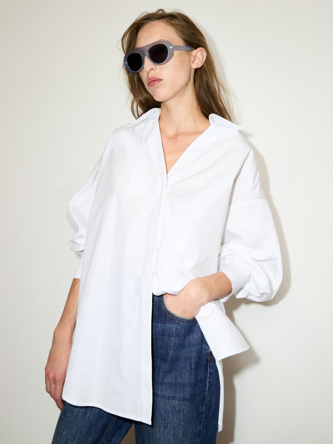 Camicia oversize in popeline | Max&Co Camicia oversize in popeline - vista alternativa - 6 | Max&Co