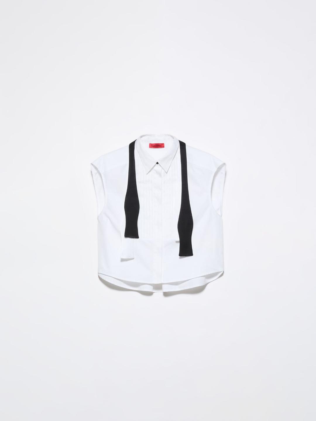 Camicia cropped con plastron | Max&Co Camicia cropped con plastron | Max&Co