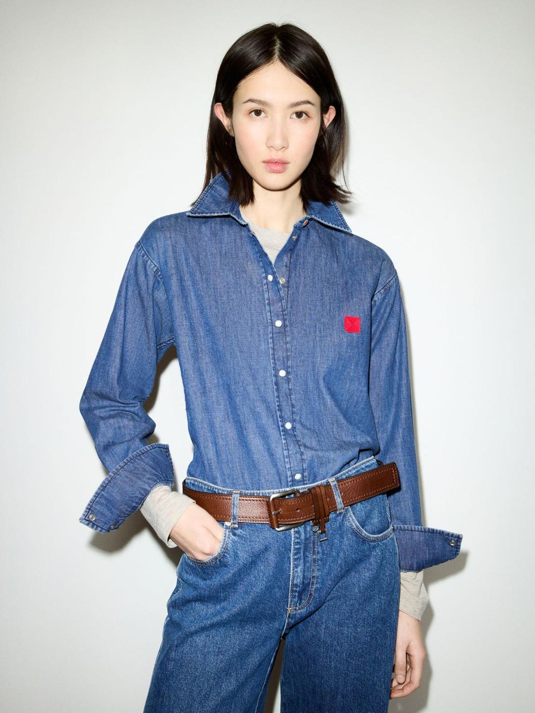 Camicia in denim leggero | Max&Co Camicia in denim leggero - vista alternativa - 1 | Max&Co