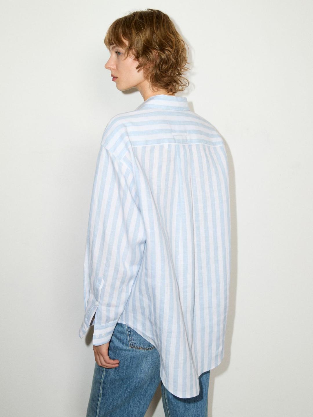 Camicia in lino con ricamo | Max&Co Camicia in lino con ricamo - vista alternativa - 6 | Max&Co