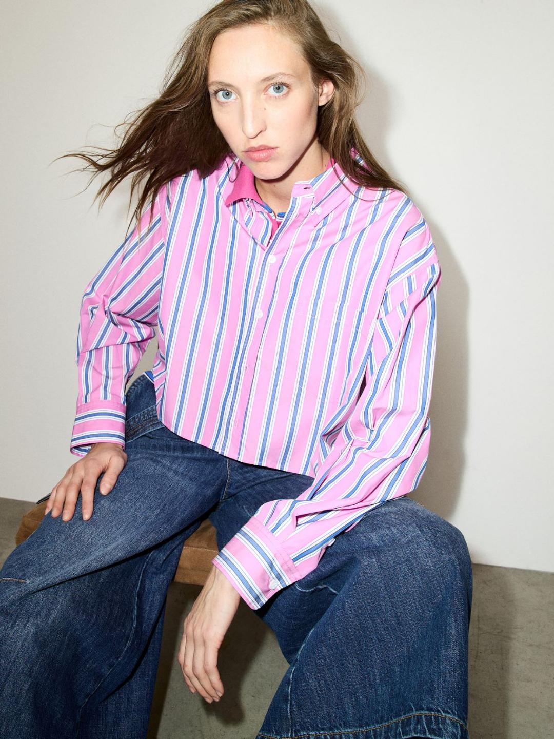 Camicia cropped con stampa | Max&Co Camicia cropped con stampa - vista alternativa - 28 | Max&Co
