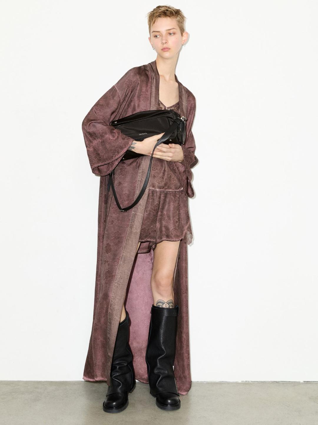 Spolverino jacquard con pizzo | Max&Co Spolverino jacquard con pizzo - vista alternativa - 7 | Max&Co