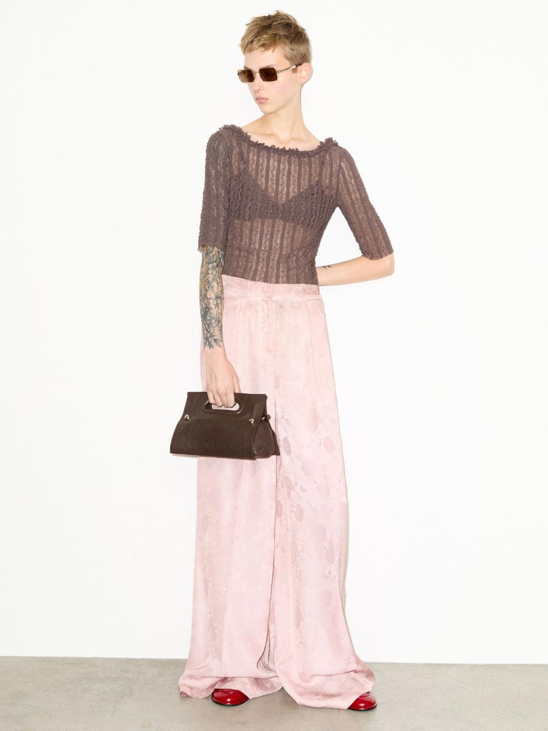 Pantaloni jacquard fluidi | Max&Co Pantaloni jacquard fluidi - vista alternativa - 11 | Max&Co