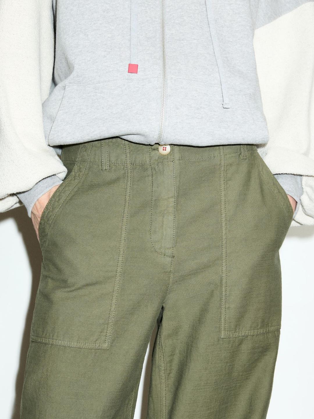 Pantaloni a texture fiammata | Max&Co Pantaloni a texture fiammata - vista alternativa - 2 | Max&Co