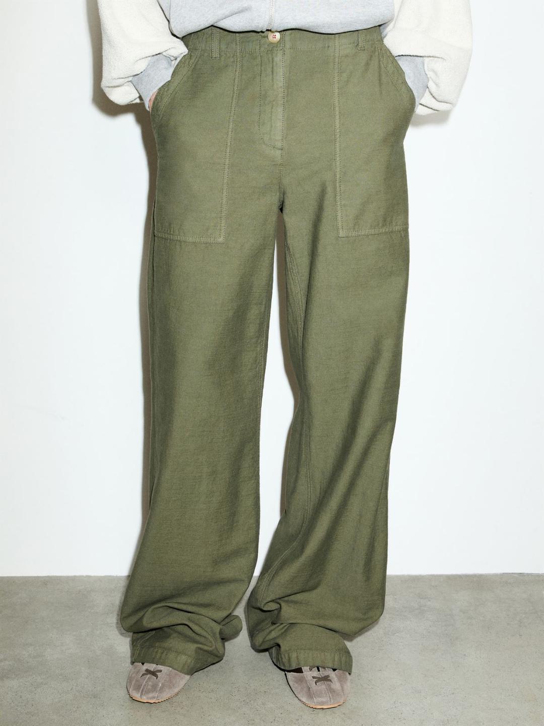 Pantaloni a texture fiammata | Max&Co Pantaloni a texture fiammata - vista alternativa - 2 | Max&Co