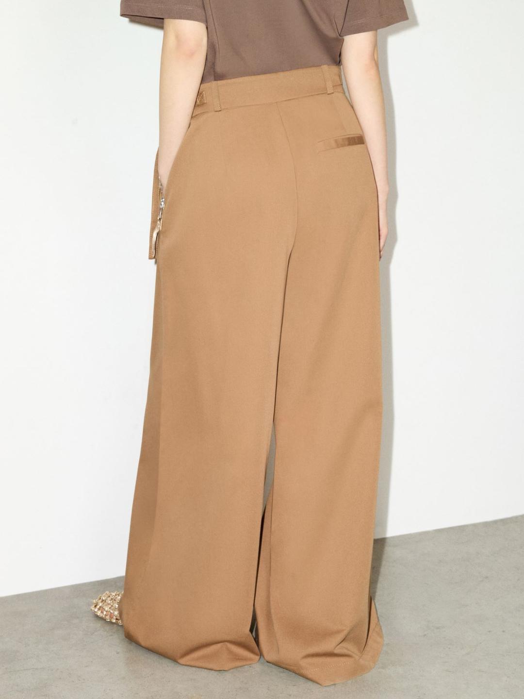 Pantaloni extra-wide in cotone | Max&Co Pantaloni extra-wide in cotone - vista alternativa - 0 | Max&Co