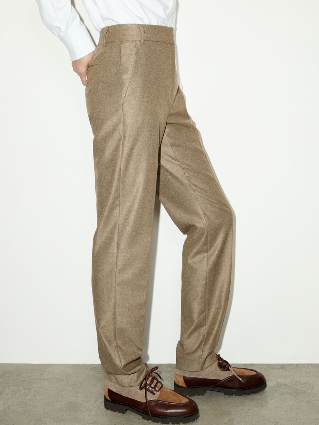Pantaloni slim in flanella | Max&Co Pantaloni slim in flanella - vista alternativa - 5 | Max&Co