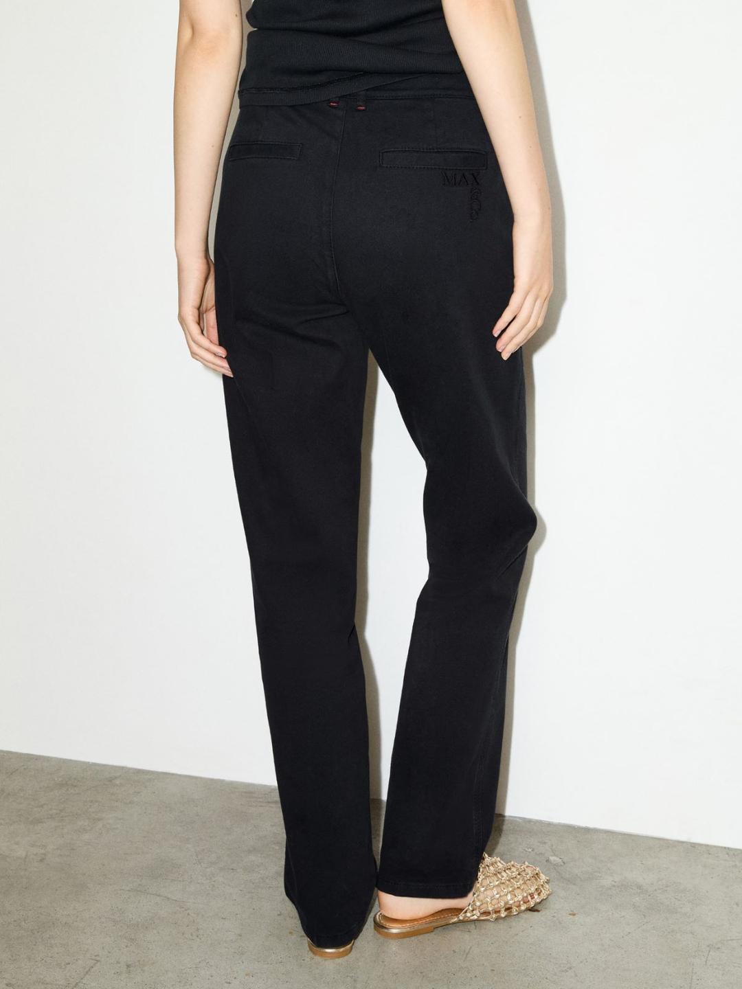 Pantaloni in gabardine di cotone | Max&Co Pantaloni in gabardine di cotone - vista alternativa - 6 | Max&Co