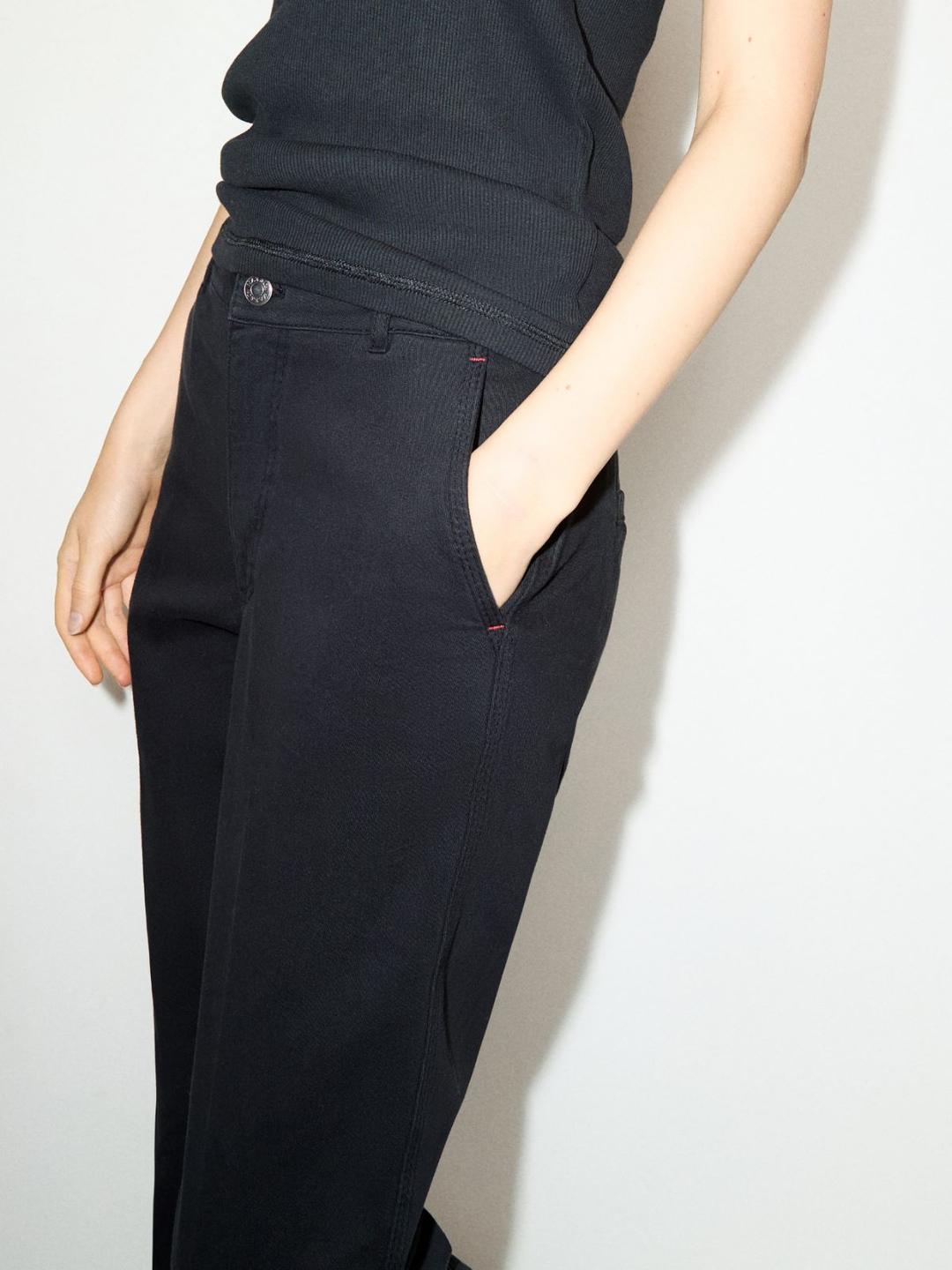 Pantaloni in gabardine di cotone | Max&Co Pantaloni in gabardine di cotone - vista alternativa - 6 | Max&Co