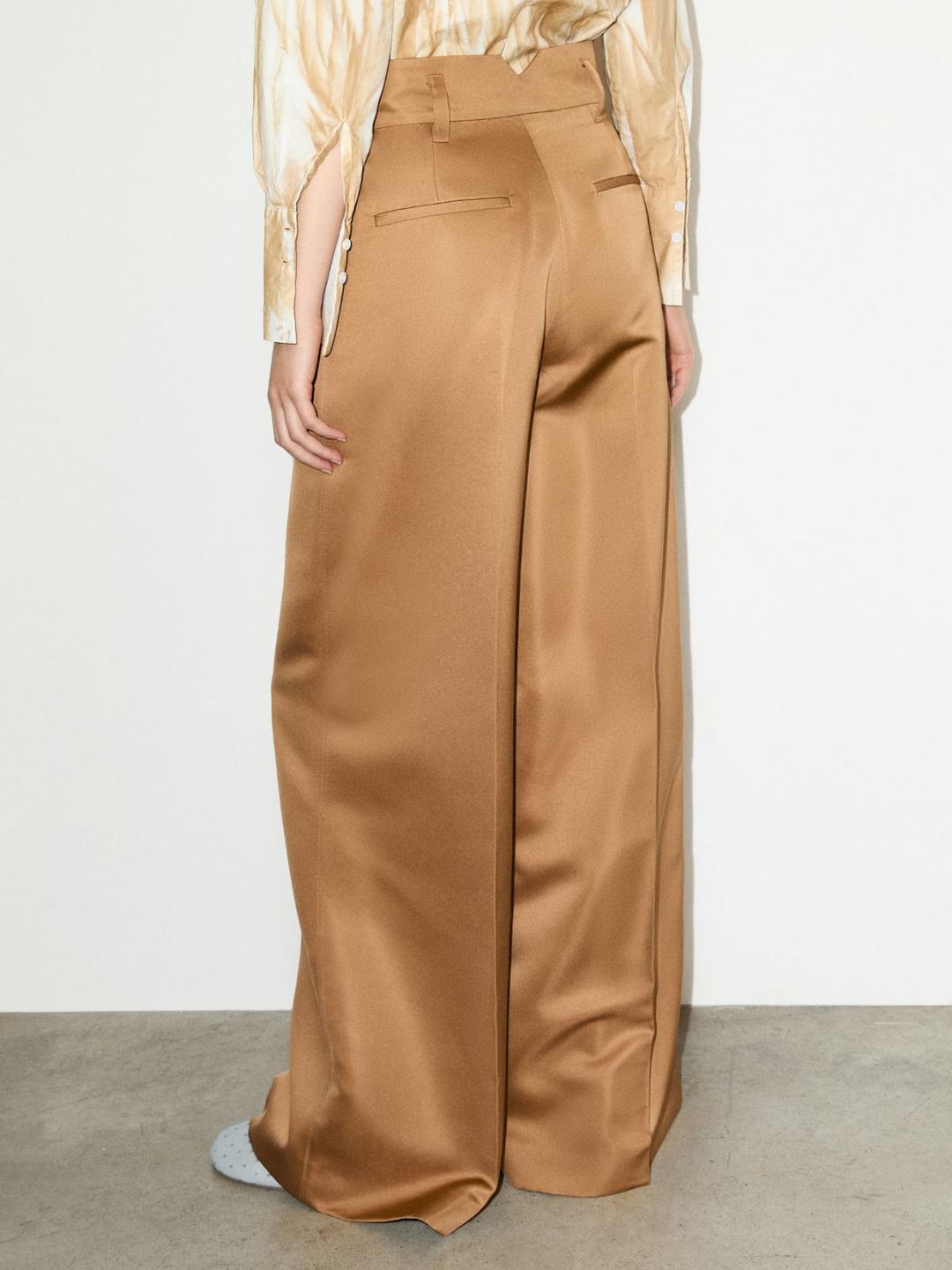 Pantaloni ampi in duchesse | Max&Co Pantaloni ampi in duchesse - vista alternativa - 0 | Max&Co