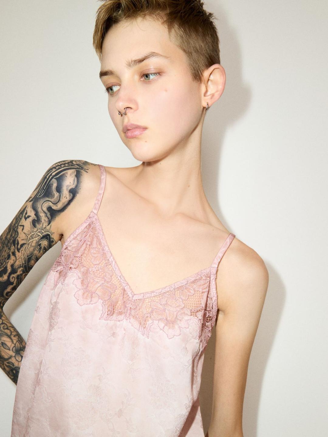 Top jacquard con pizzo | Max&Co Top jacquard con pizzo - vista alternativa - 30 | Max&Co