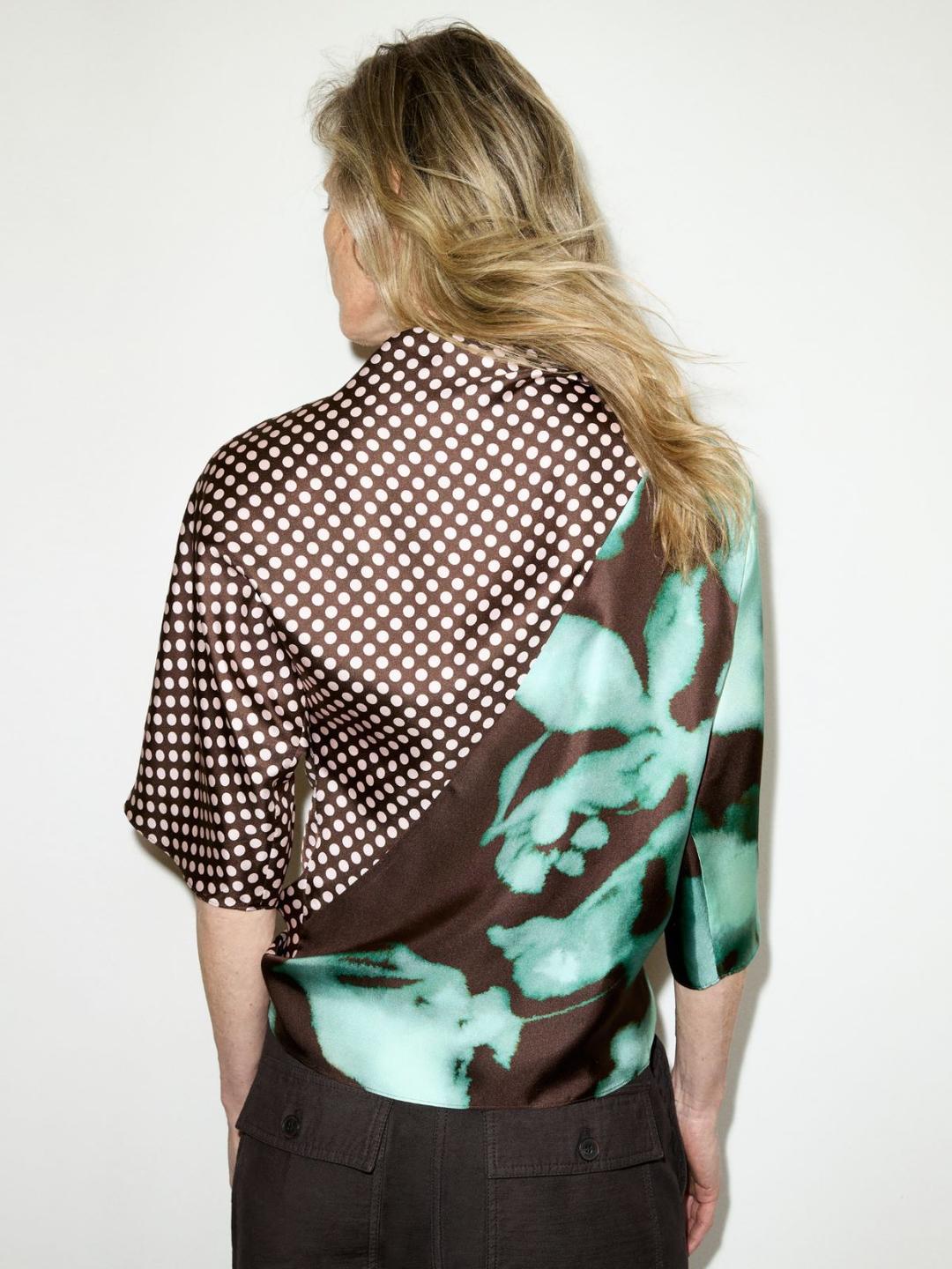 Blusa in twill di seta | Max&Co Blusa in twill di seta - vista alternativa - 5 | Max&Co