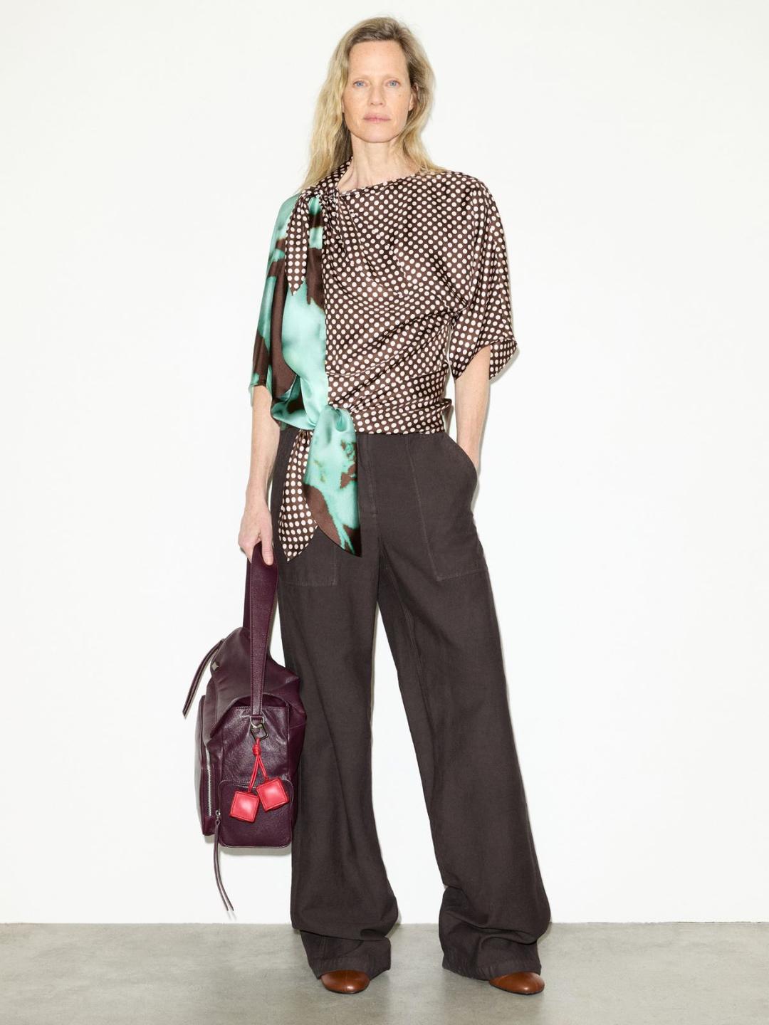 Blusa in twill di seta | Max&Co Blusa in twill di seta - vista alternativa - 5 | Max&Co