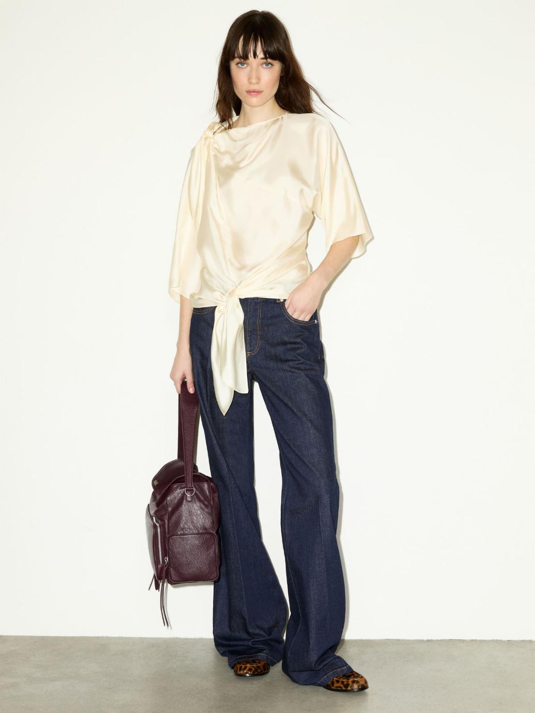 Blusa in twill di seta | Max&Co Blusa in twill di seta - vista alternativa - 7 | Max&Co