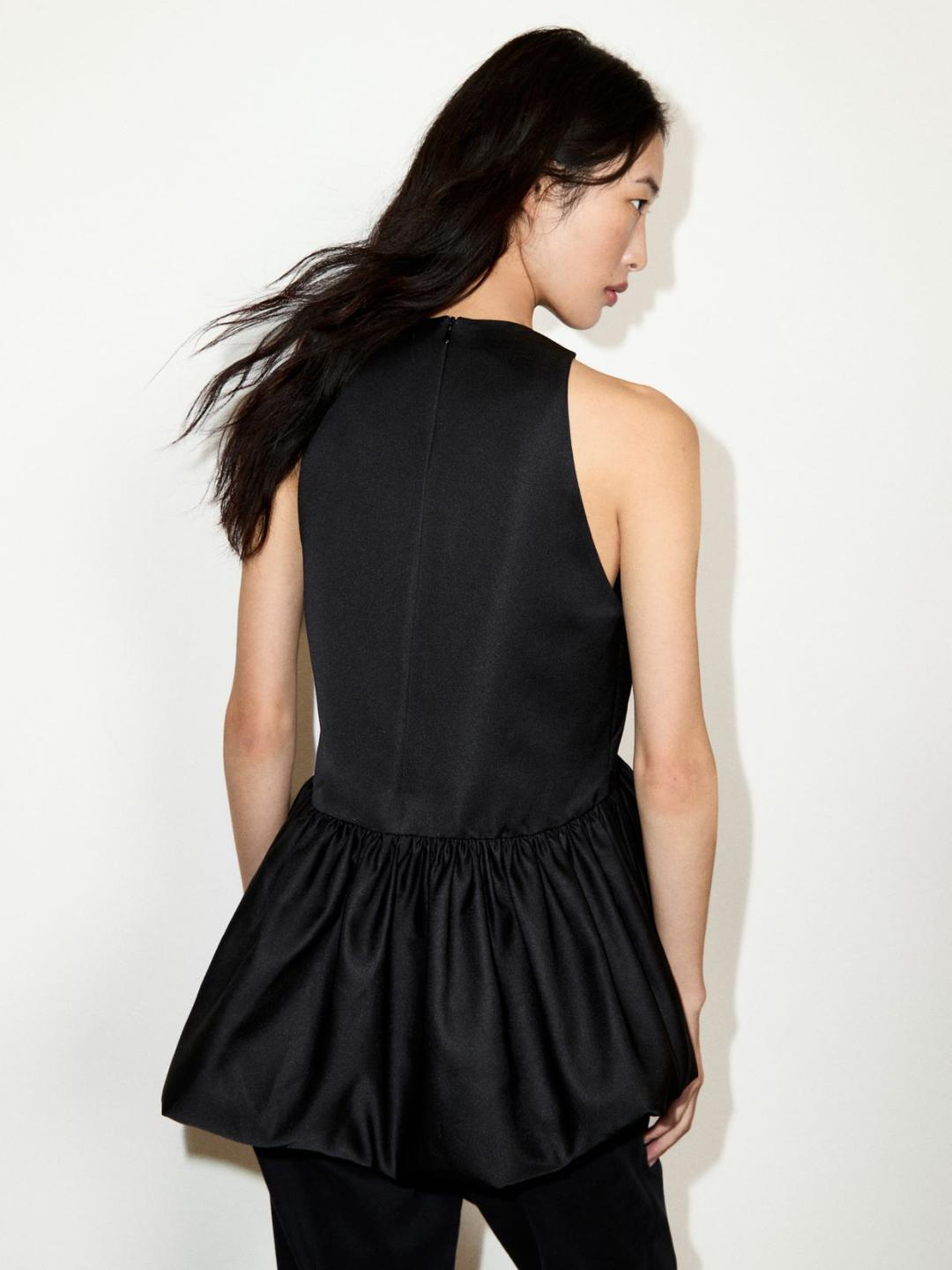 Top peplum in duchesse | Max&Co Top peplum in duchesse - vista alternativa - 5 | Max&Co