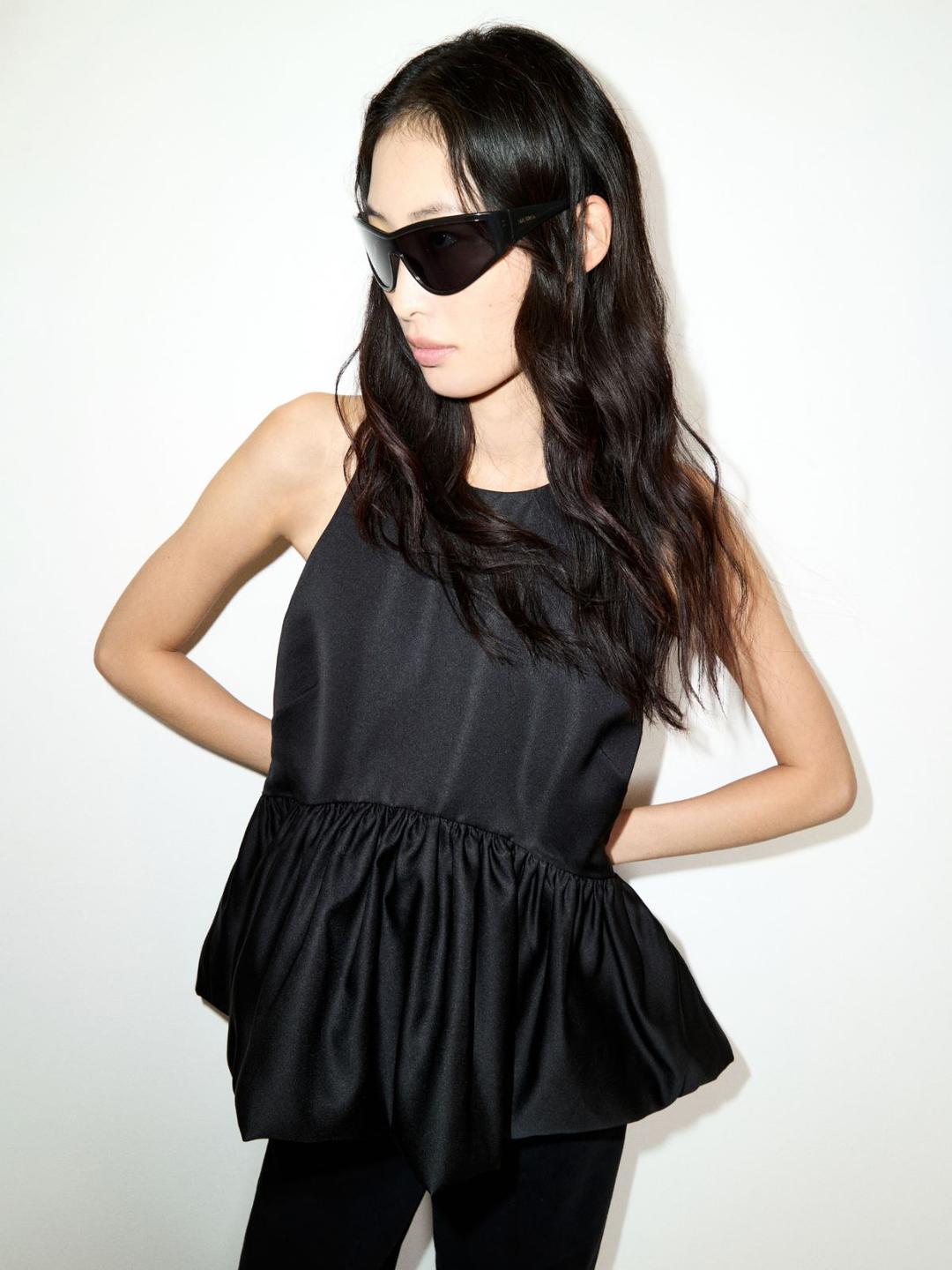 Top peplum in duchesse | Max&Co Top peplum in duchesse - vista alternativa - 5 | Max&Co