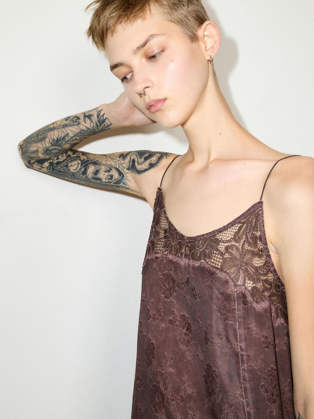 Maxi dress jacquard con pizzo | Max&Co Maxi dress jacquard con pizzo - vista alternativa - 33 | Max&Co