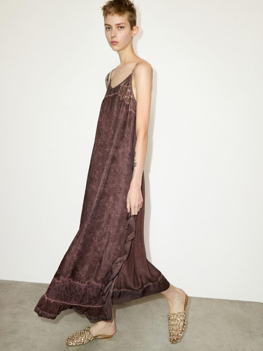 Maxi dress jacquard con pizzo | Max&Co Maxi dress jacquard con pizzo - vista alternativa - 33 | Max&Co