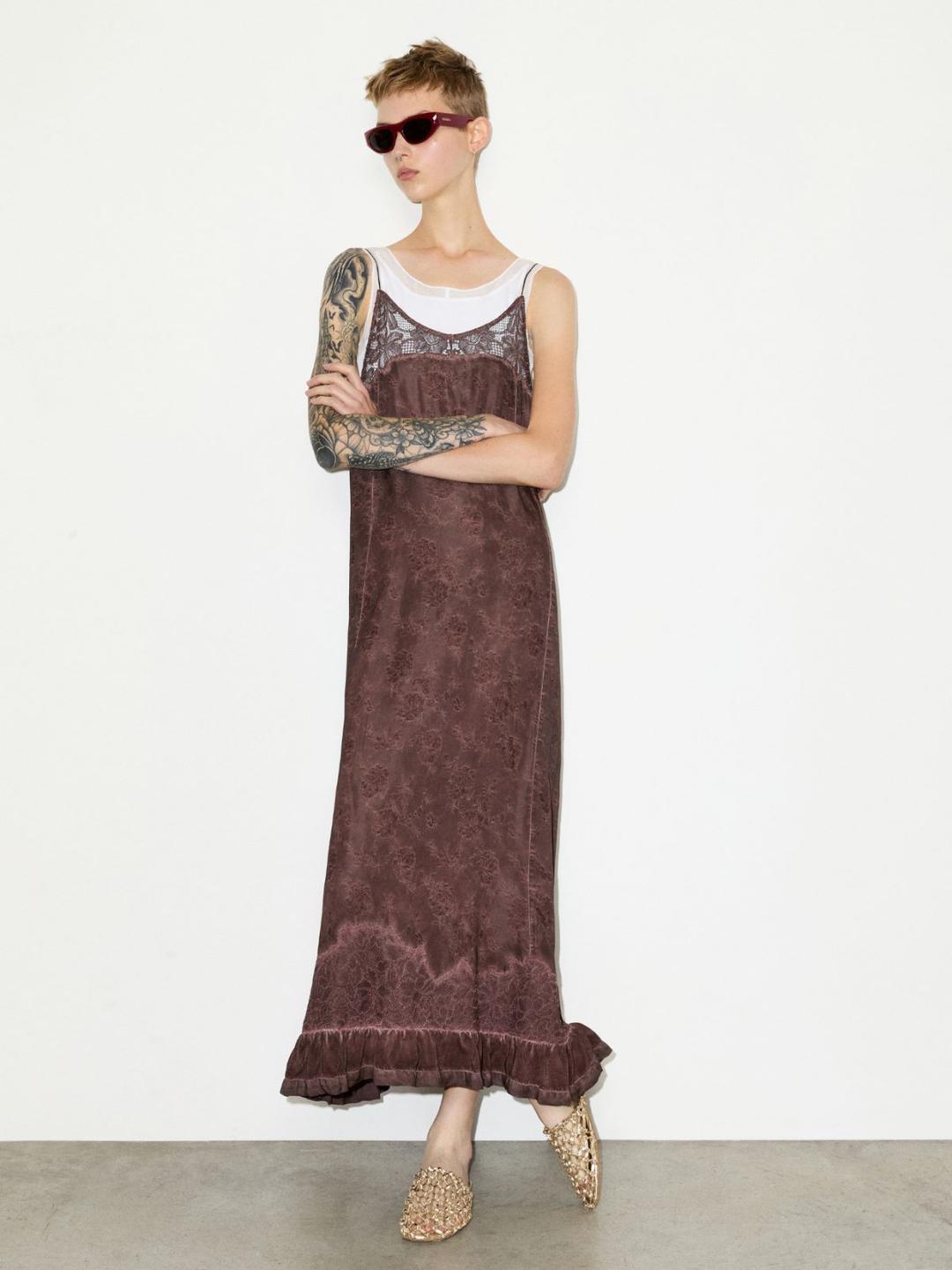 Maxi dress jacquard con pizzo | Max&Co Maxi dress jacquard con pizzo - vista alternativa - 33 | Max&Co