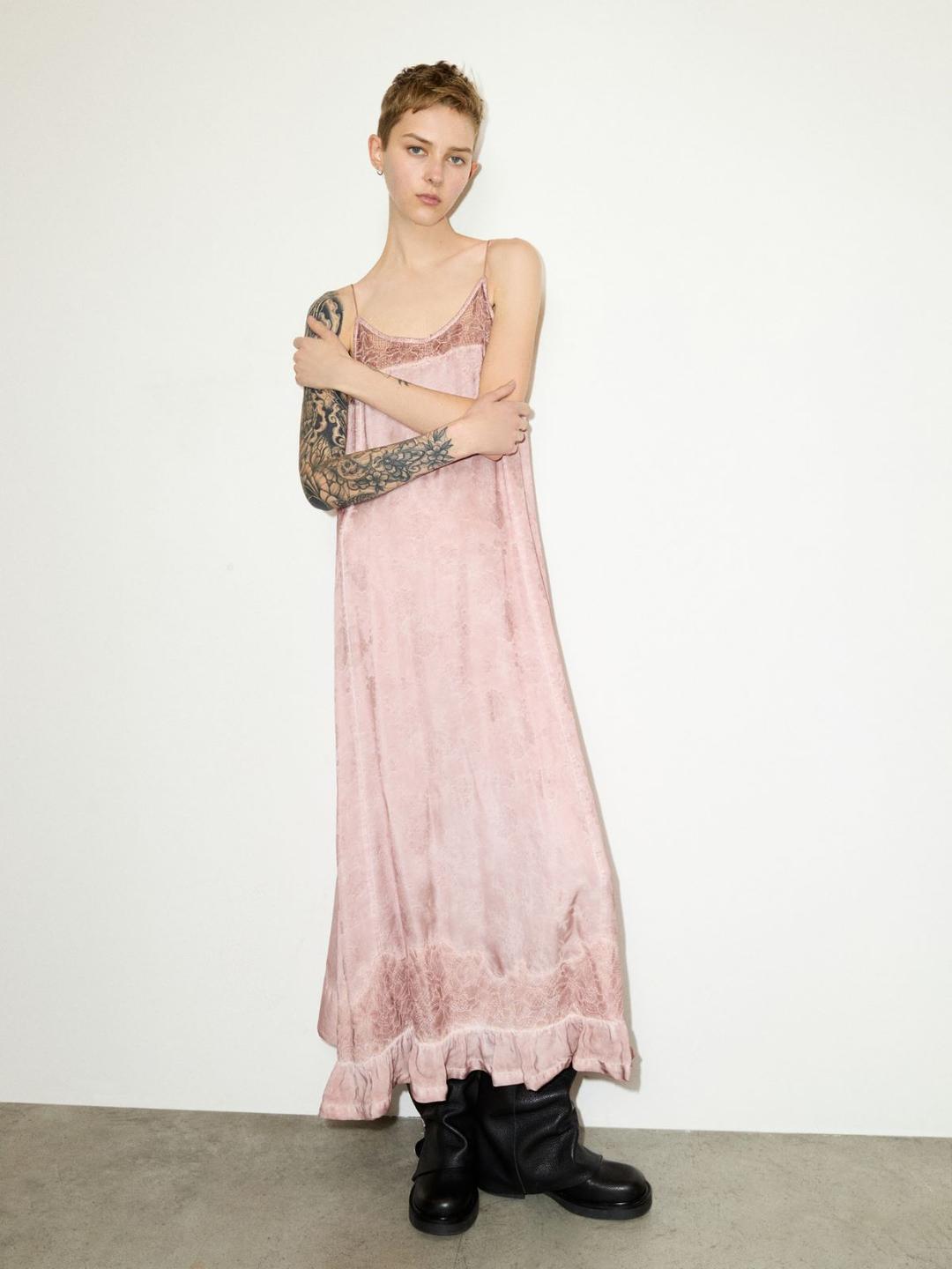Maxi dress jacquard con pizzo | Max&Co Maxi dress jacquard con pizzo - vista alternativa - 31 | Max&Co