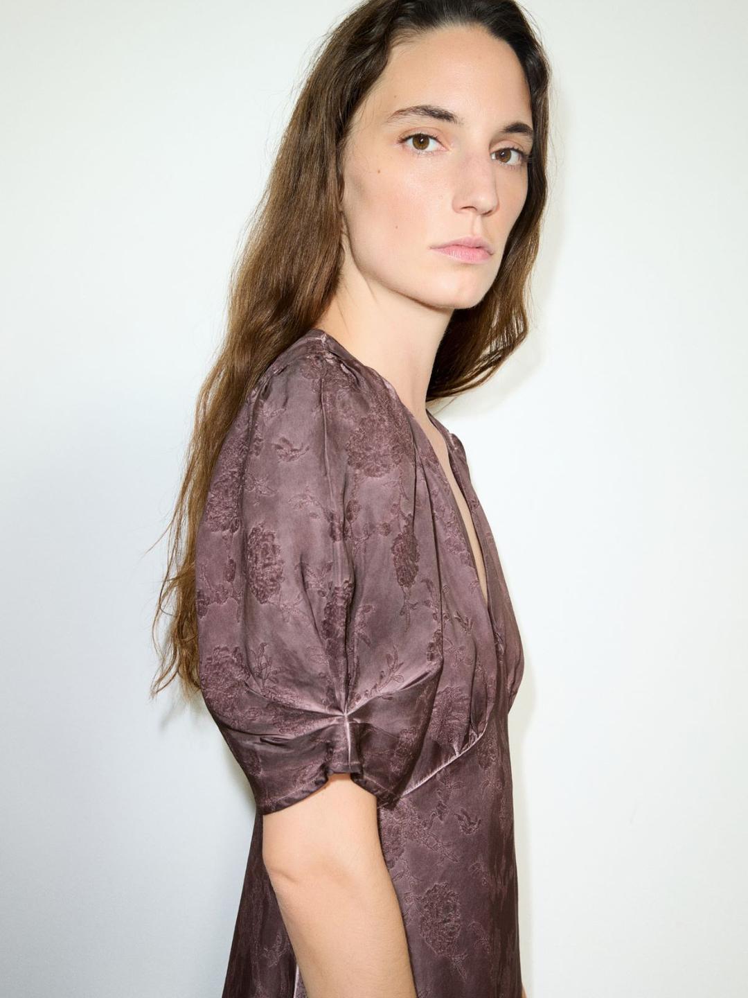 Abito jacquard floreale | Max&Co Abito jacquard floreale - vista alternativa - 1 | Max&Co