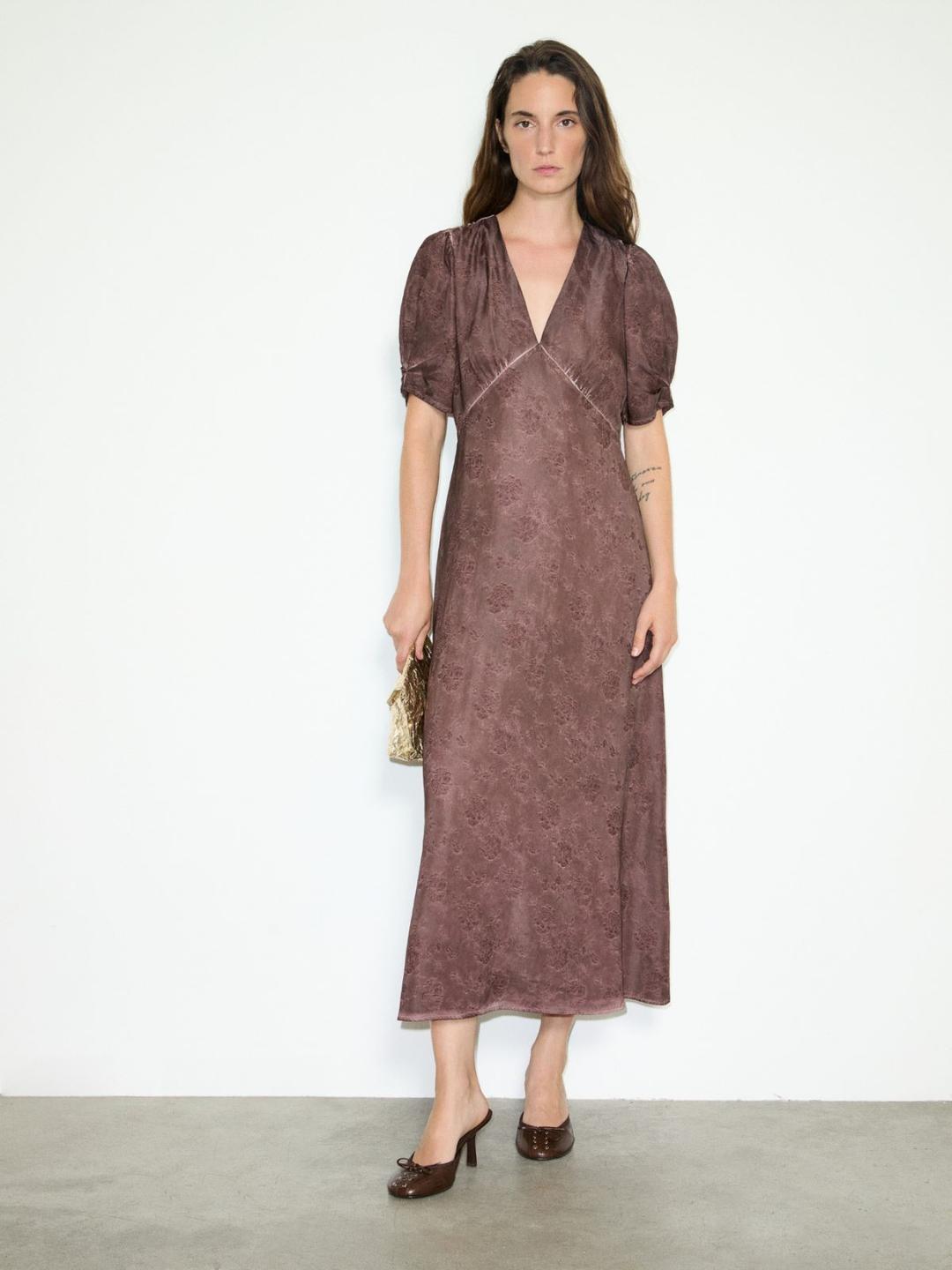 Abito jacquard floreale | Max&Co Abito jacquard floreale - vista alternativa - 1 | Max&Co