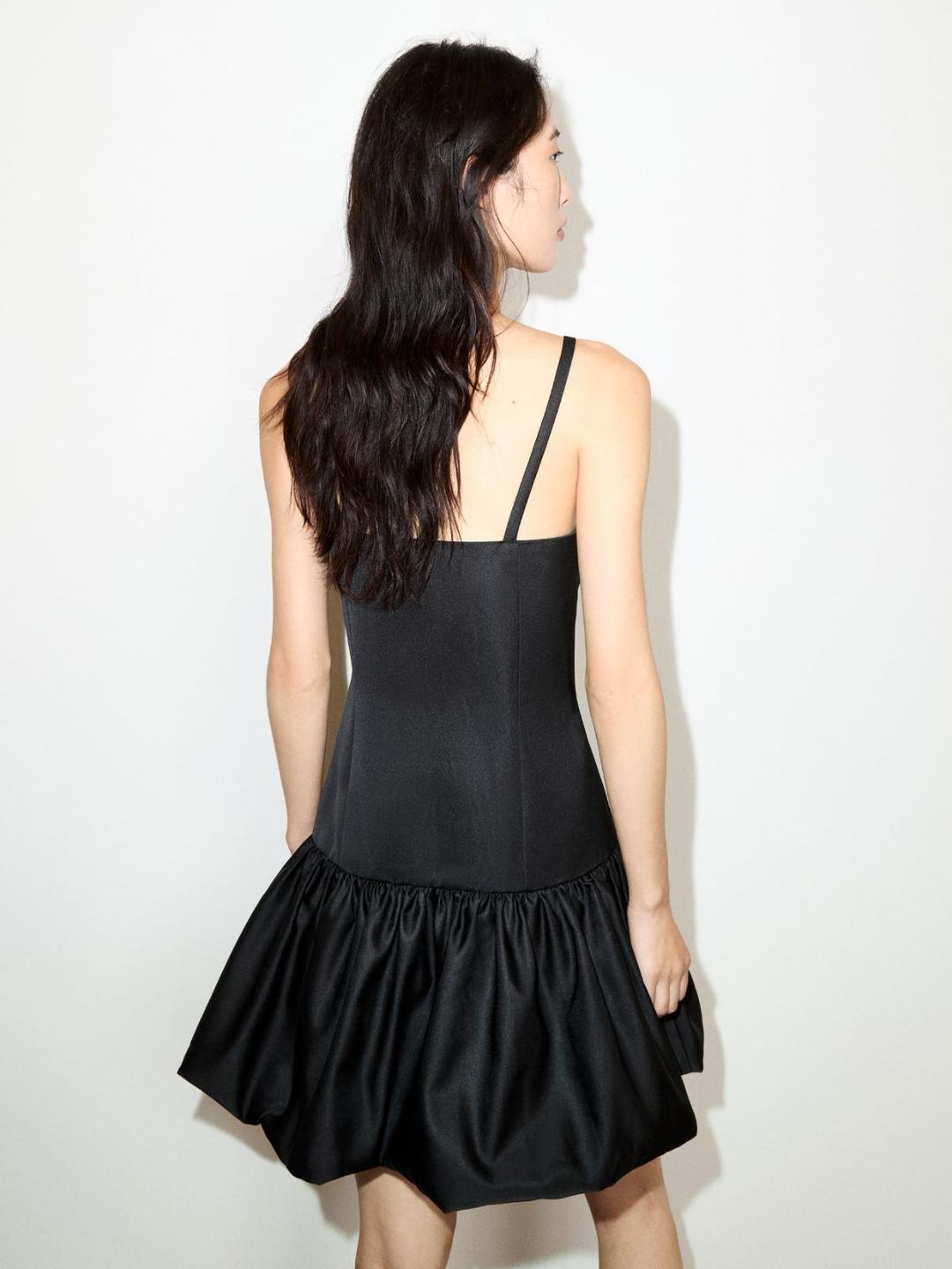 Mini balloon dress in duchesse | Max&Co Mini balloon dress in duchesse - vista alternativa - 11 | Max&Co
