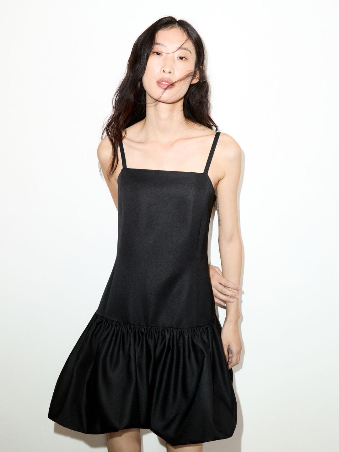 Mini balloon dress in duchesse | Max&Co Mini balloon dress in duchesse - vista alternativa - 11 | Max&Co
