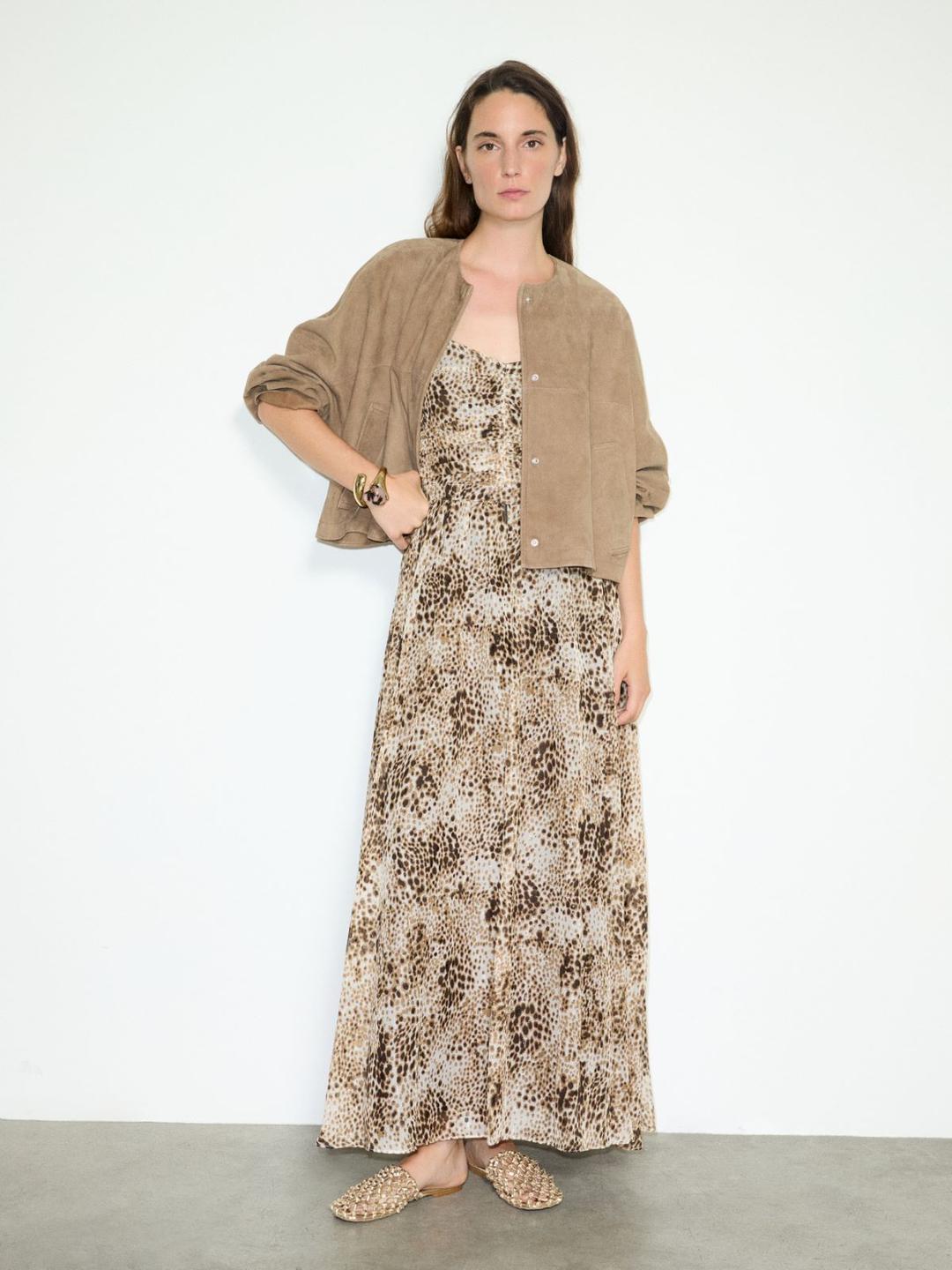 Abito in chiffon a fil coupé | Max&Co Abito in chiffon a fil coupé - vista alternativa - 2 | Max&Co