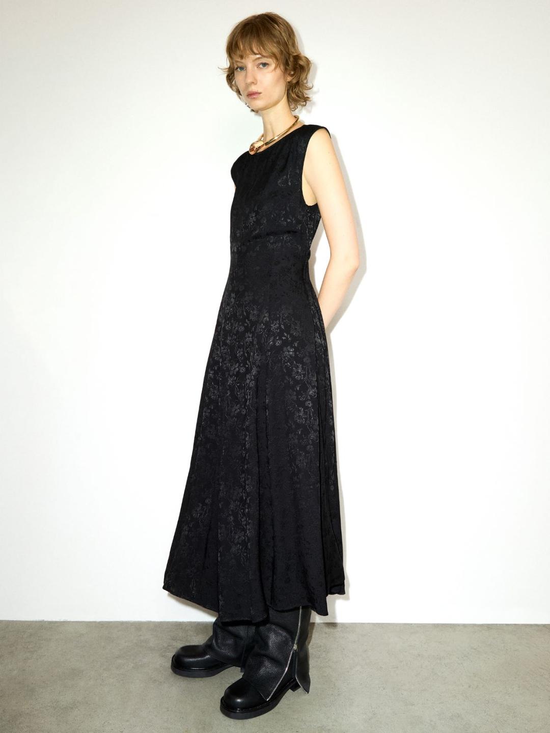 Abito midi in tessuto jacquard | Max&Co Abito midi in tessuto jacquard - vista alternativa - 2 | Max&Co