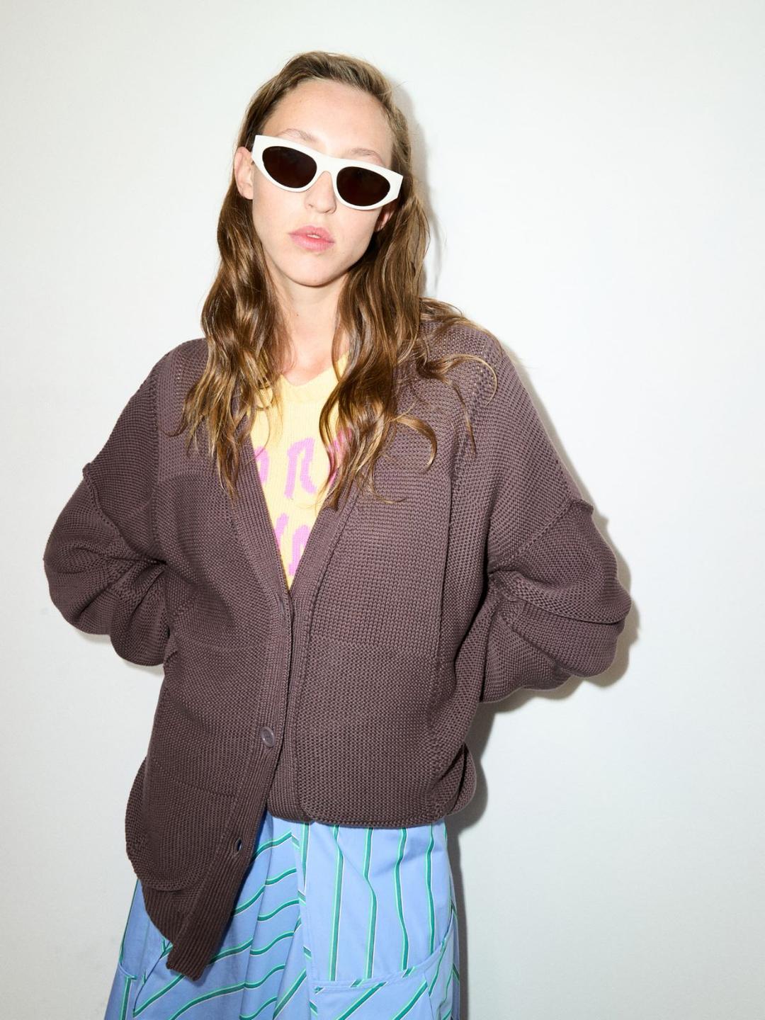 Cardigan oversize ricamato | Max&Co Cardigan oversize ricamato - vista alternativa - 5 | Max&Co