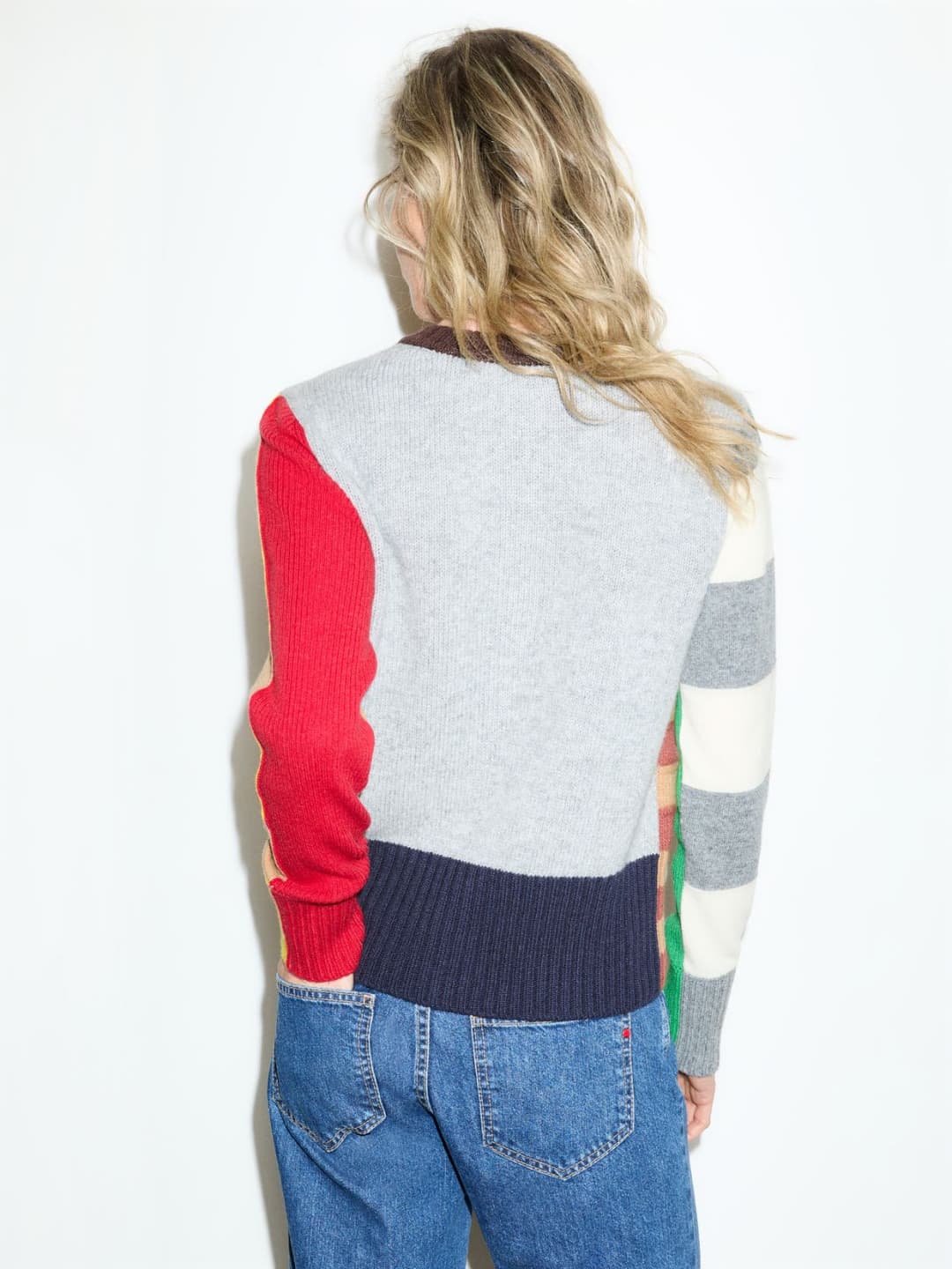 Cardigan patchwork in pura lana | Max&Co Cardigan patchwork in pura lana - vista alternativa - 10 | Max&Co