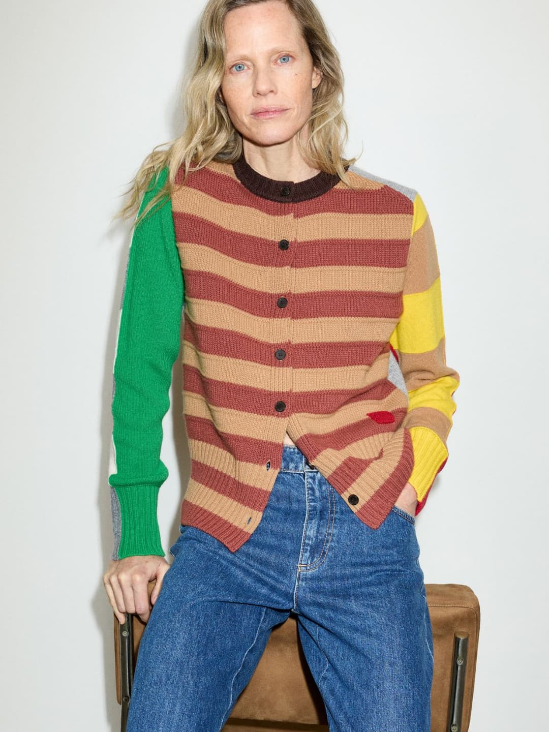 Cardigan patchwork in pura lana | Max&Co Cardigan patchwork in pura lana - vista alternativa - 10 | Max&Co