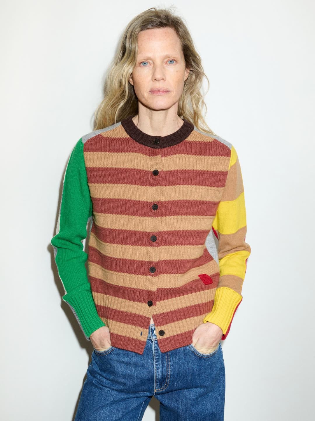 Cardigan patchwork in pura lana | Max&Co Cardigan patchwork in pura lana - vista alternativa - 10 | Max&Co