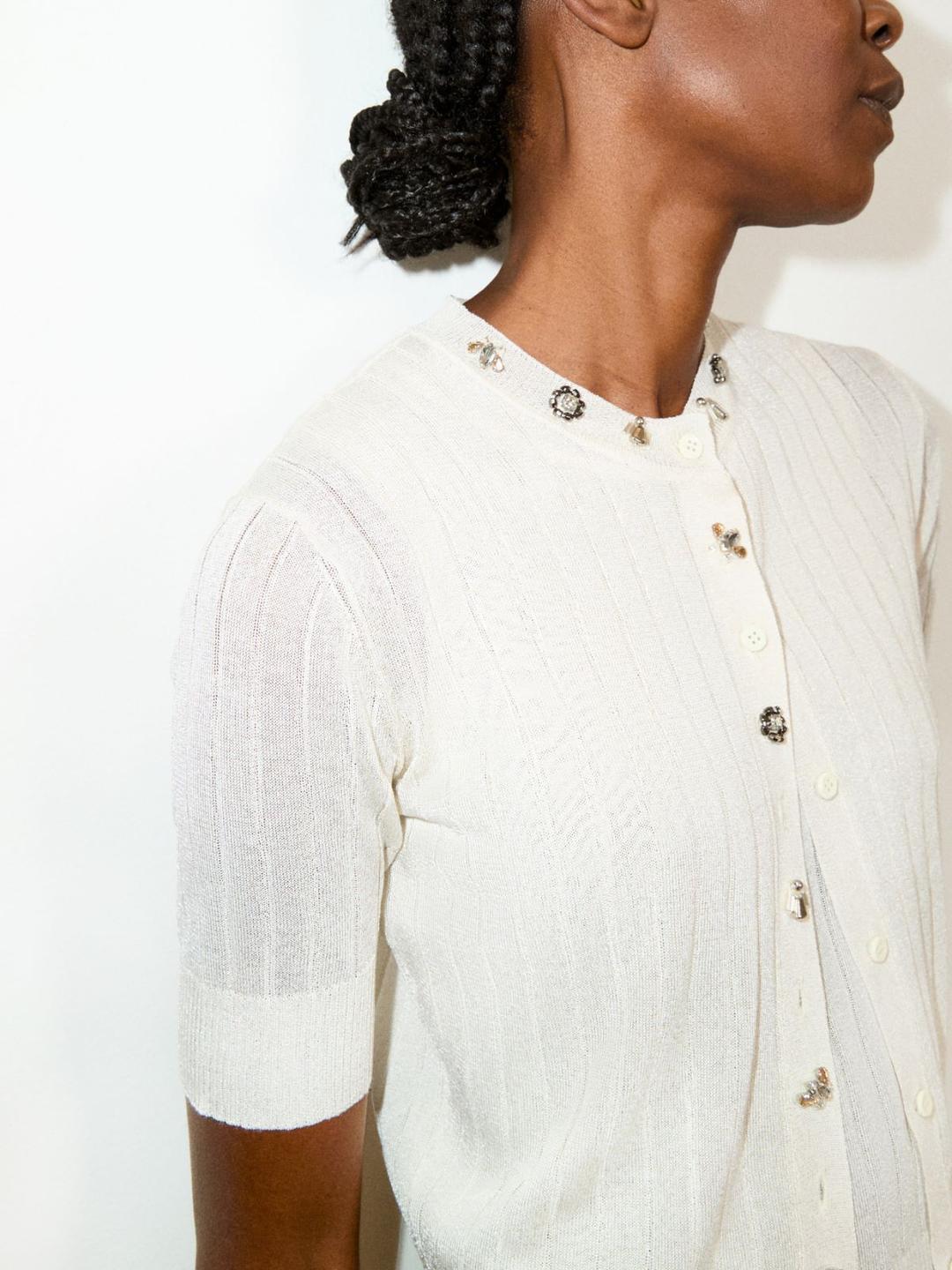 Cardigan con ricami bijou | Max&Co Cardigan con ricami bijou - vista alternativa - 9 | Max&Co