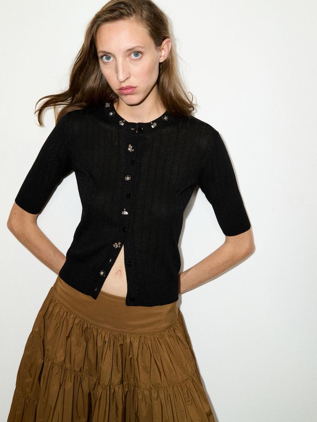 Cardigan con ricami bijou | Max&Co Cardigan con ricami bijou - vista alternativa - 11 | Max&Co