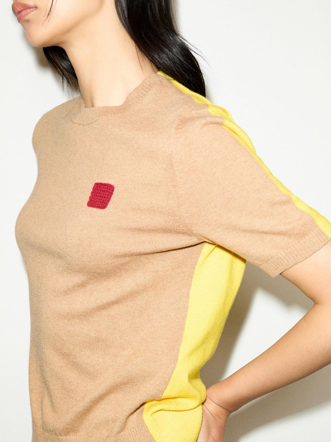 T-shirt in cotone e cashmere | Max&Co T-shirt in cotone e cashmere - vista alternativa - 0 | Max&Co