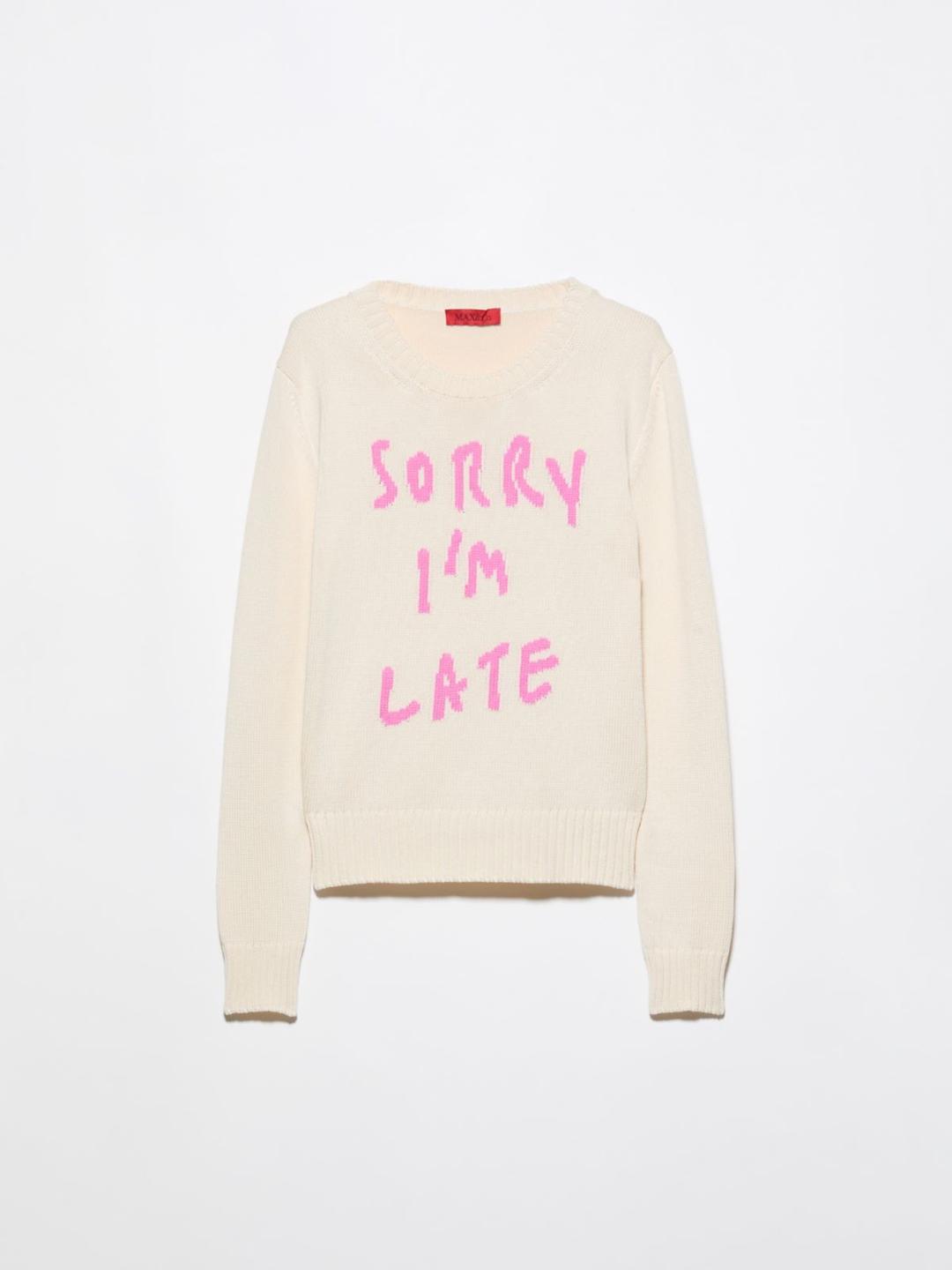 Maglia con lettering a intarsio | Max&Co Maglia con lettering a intarsio | Max&Co