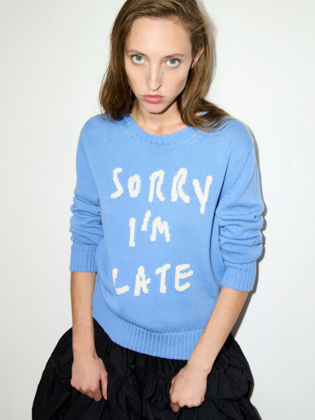 Maglia con lettering a intarsio | Max&Co Maglia con lettering a intarsio - vista alternativa - 19 | Max&Co