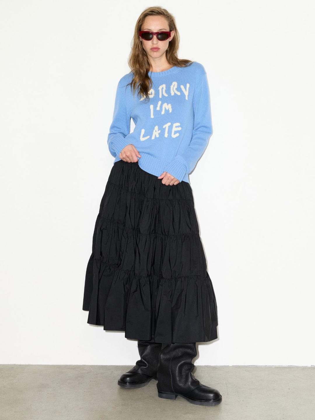Maglia con lettering a intarsio | Max&Co Maglia con lettering a intarsio - vista alternativa - 19 | Max&Co