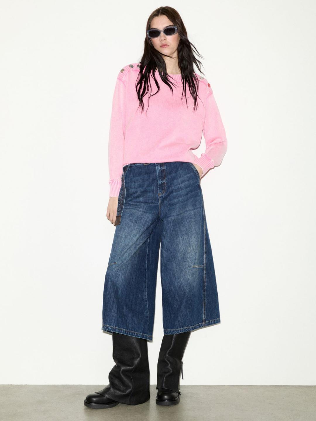 Pull in cotone stone washed | Max&Co Pull in cotone stone washed - vista alternativa - 8 | Max&Co