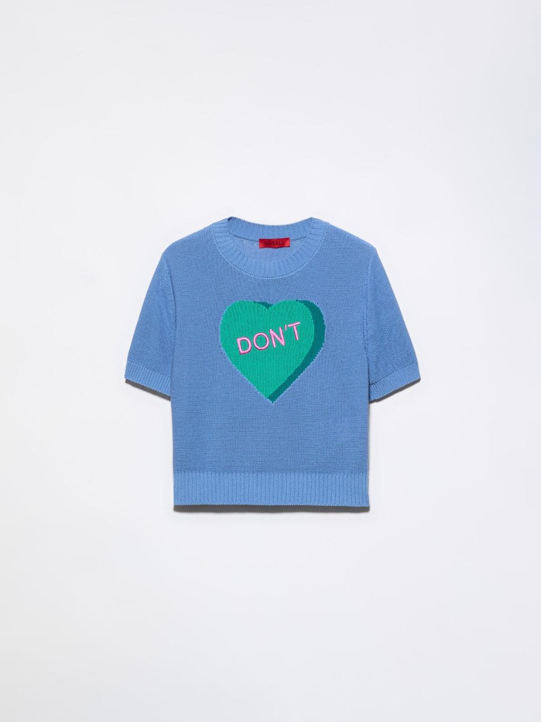 T-shirt in maglia jacquard | Max&Co T-shirt in maglia jacquard | Max&Co