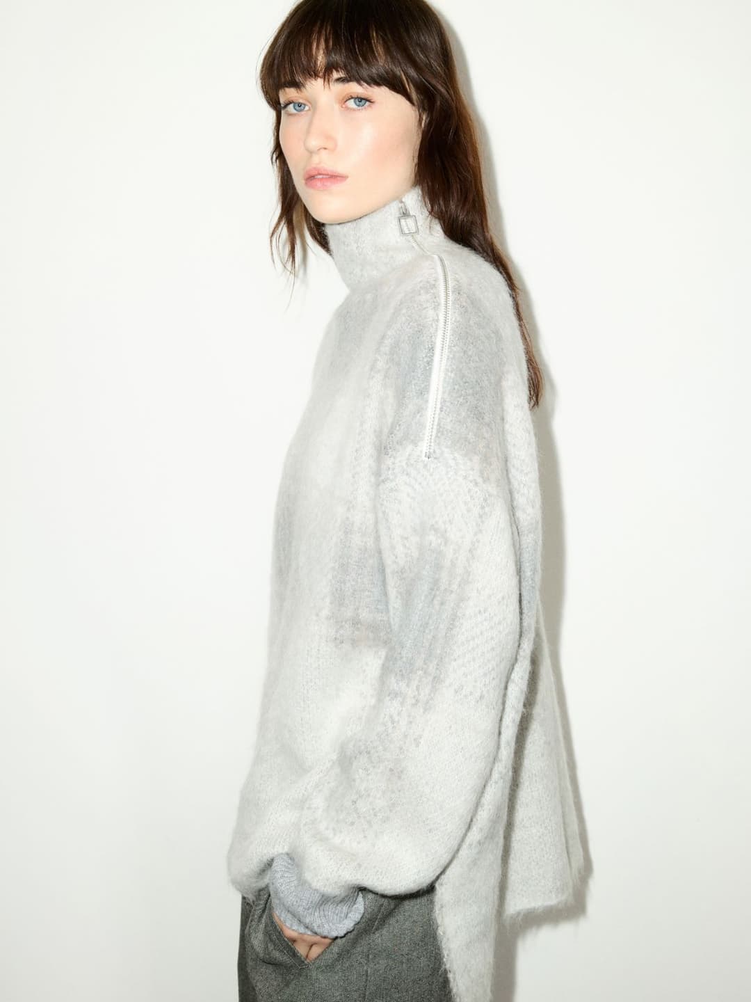 Pull in mohair blend jacquard | Max&Co Pull in mohair blend jacquard - vista alternativa - 8 | Max&Co