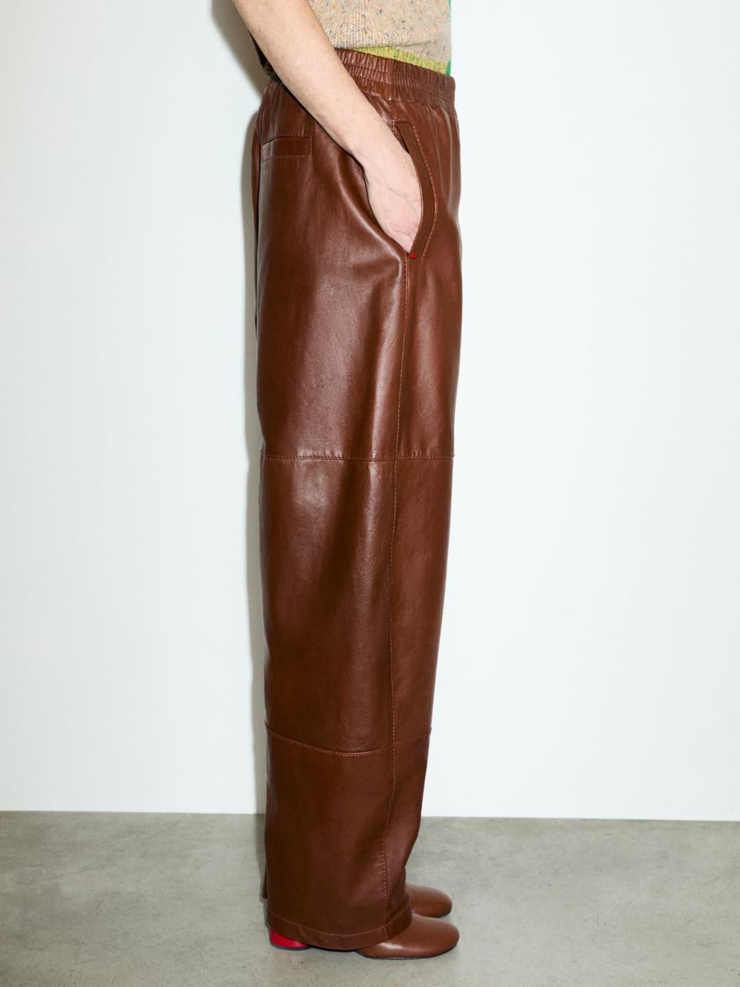 Pantaloni barrel leg in nappa | Max&Co Pantaloni barrel leg in nappa - vista alternativa - 17 | Max&Co