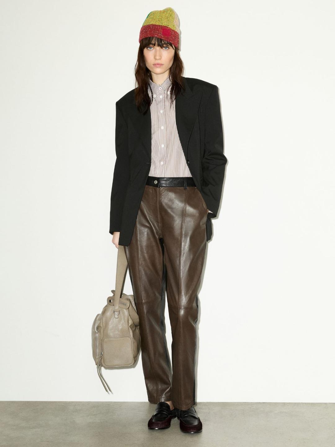 Pantaloni in pelle soft | Max&Co Pantaloni in pelle soft - vista alternativa - 7 | Max&Co