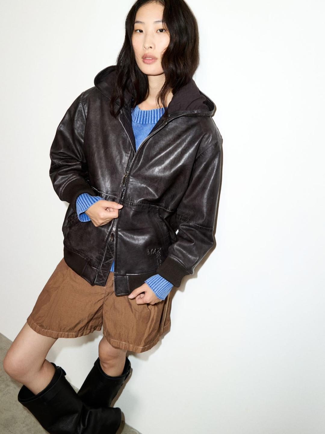 Giacca hoodie in nappa | Max&Co Giacca hoodie in nappa - vista alternativa - 4 | Max&Co