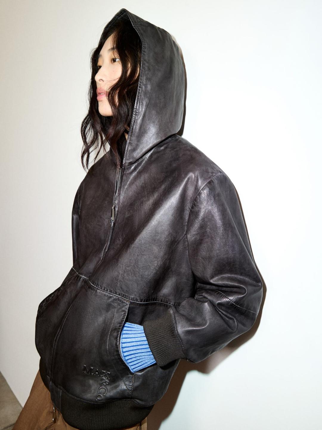 Giacca hoodie in nappa | Max&Co Giacca hoodie in nappa - vista alternativa - 4 | Max&Co