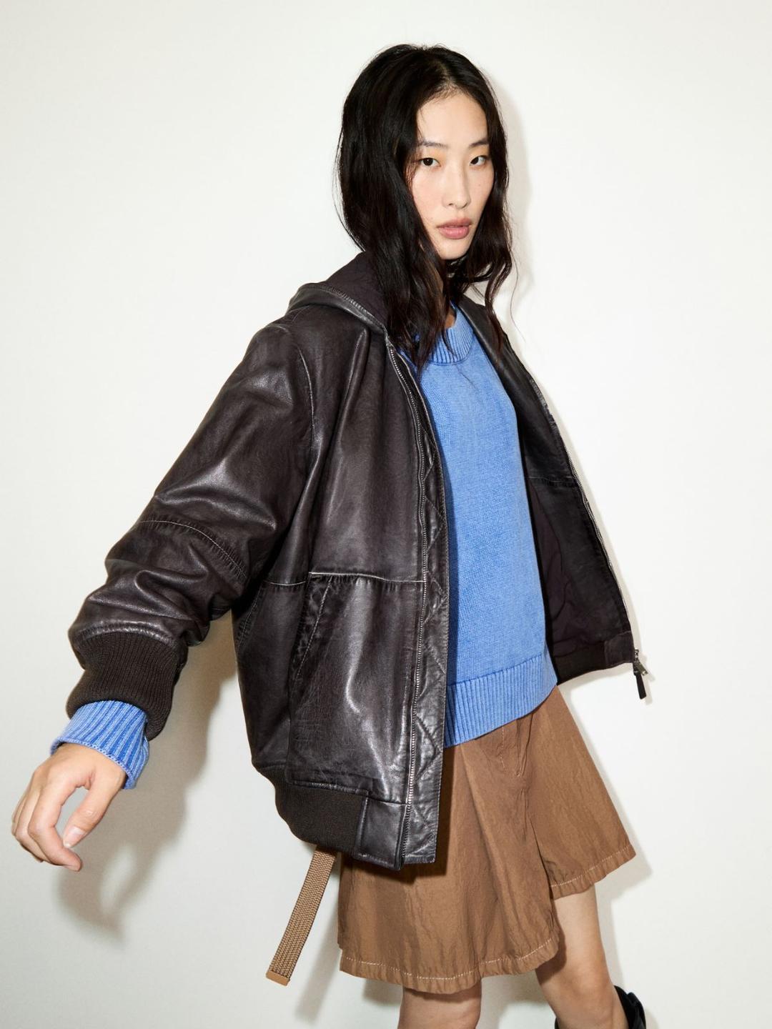 Giacca hoodie in nappa | Max&Co Giacca hoodie in nappa - vista alternativa - 4 | Max&Co